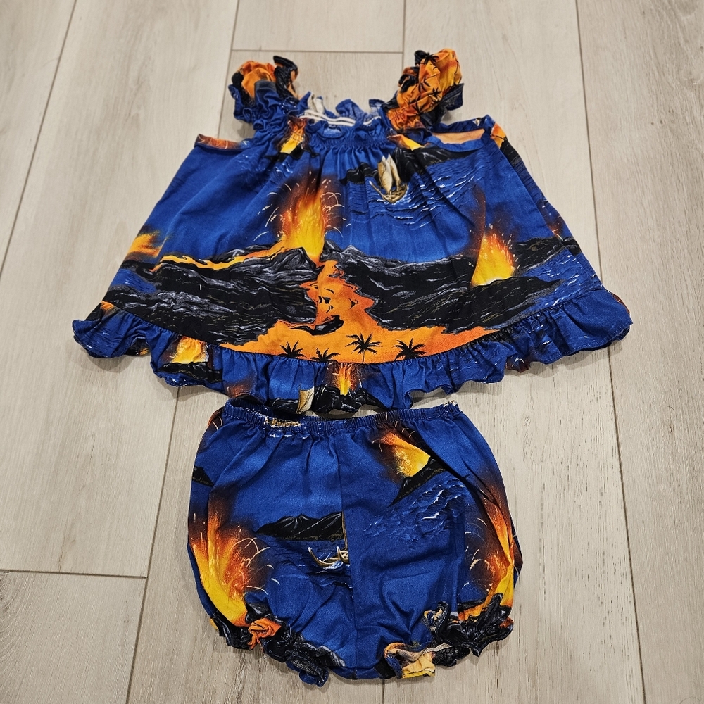 RJC Hawaiian Volcano Toddler Baby Outfit, 2T